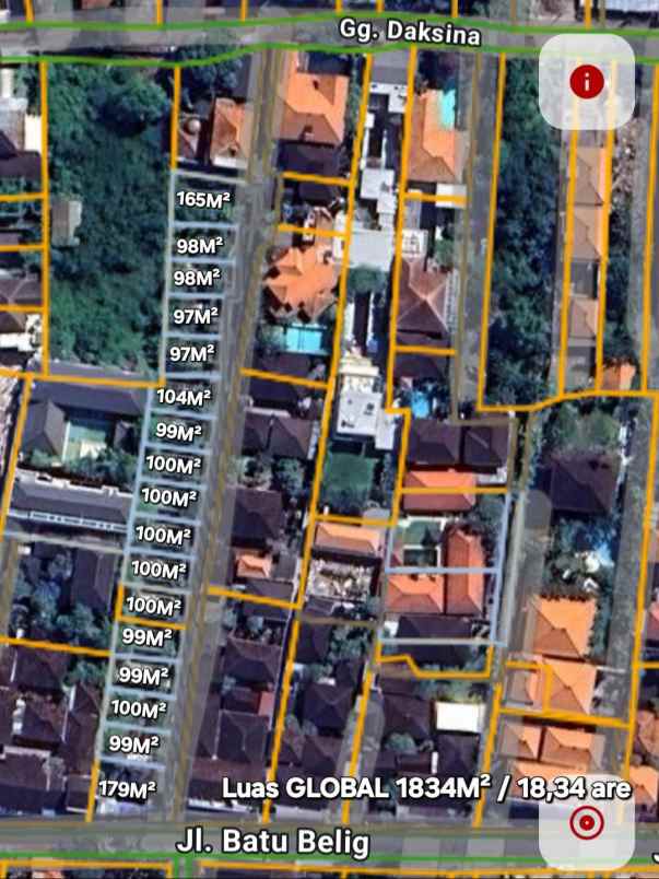 dijual tanah pantai batu beliq