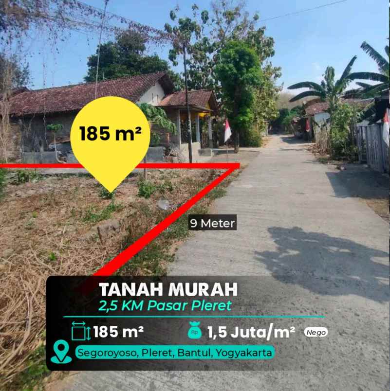 dijual tanah pleret