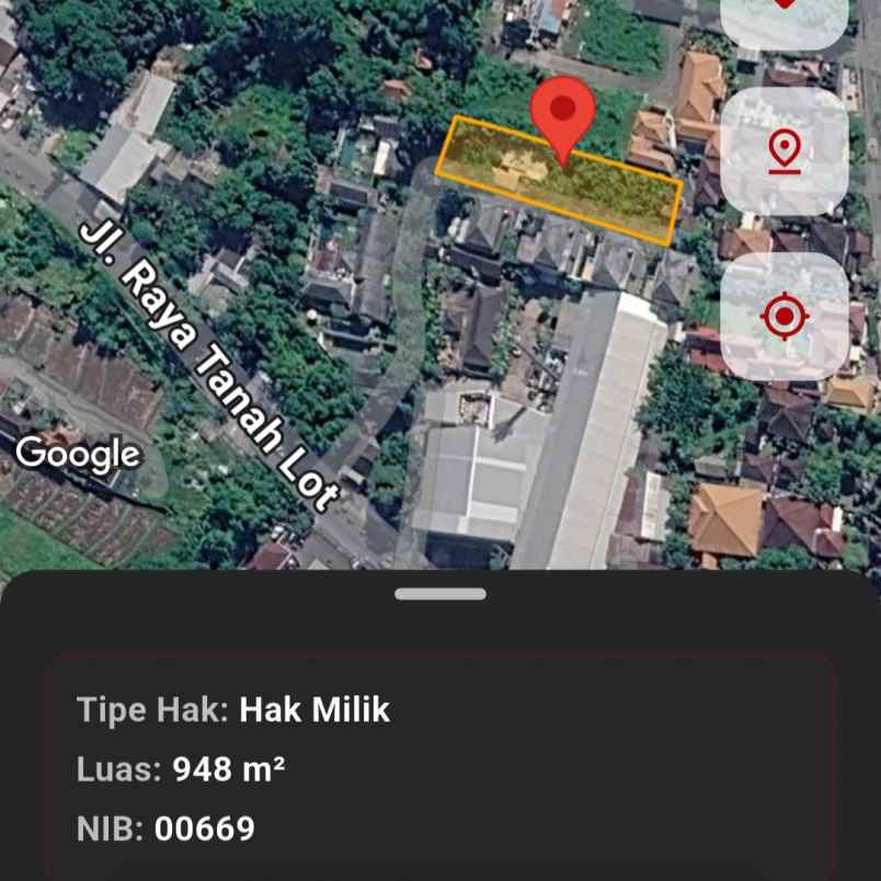 dijual tanah raya canggu