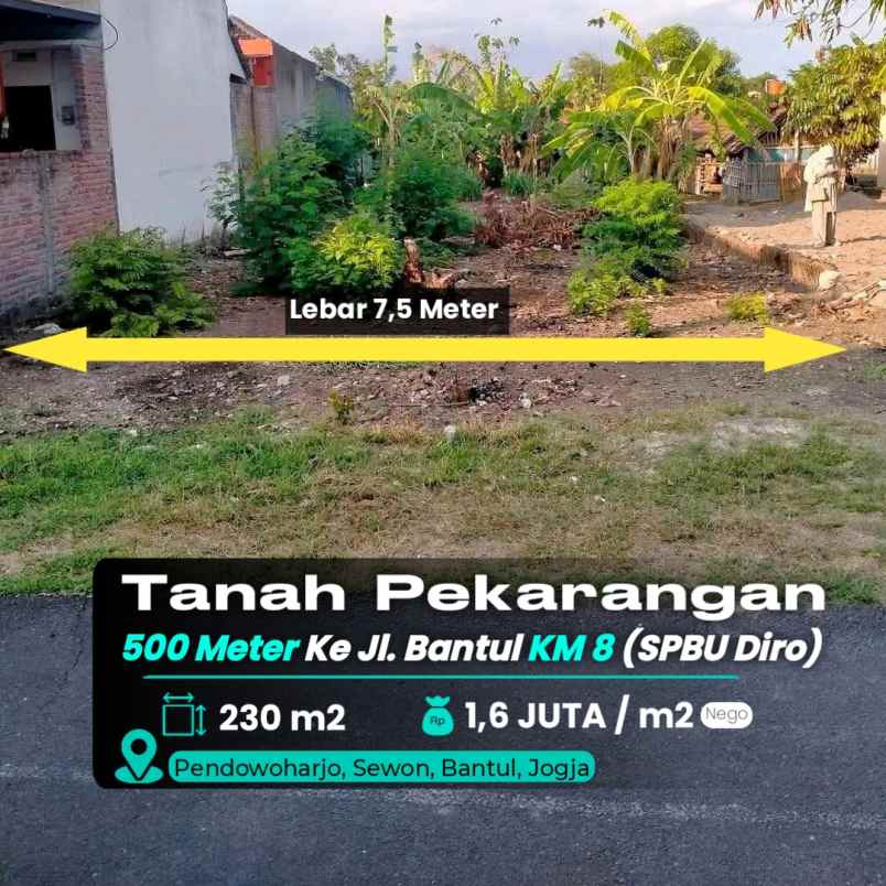 dijual tanah sewon bantul