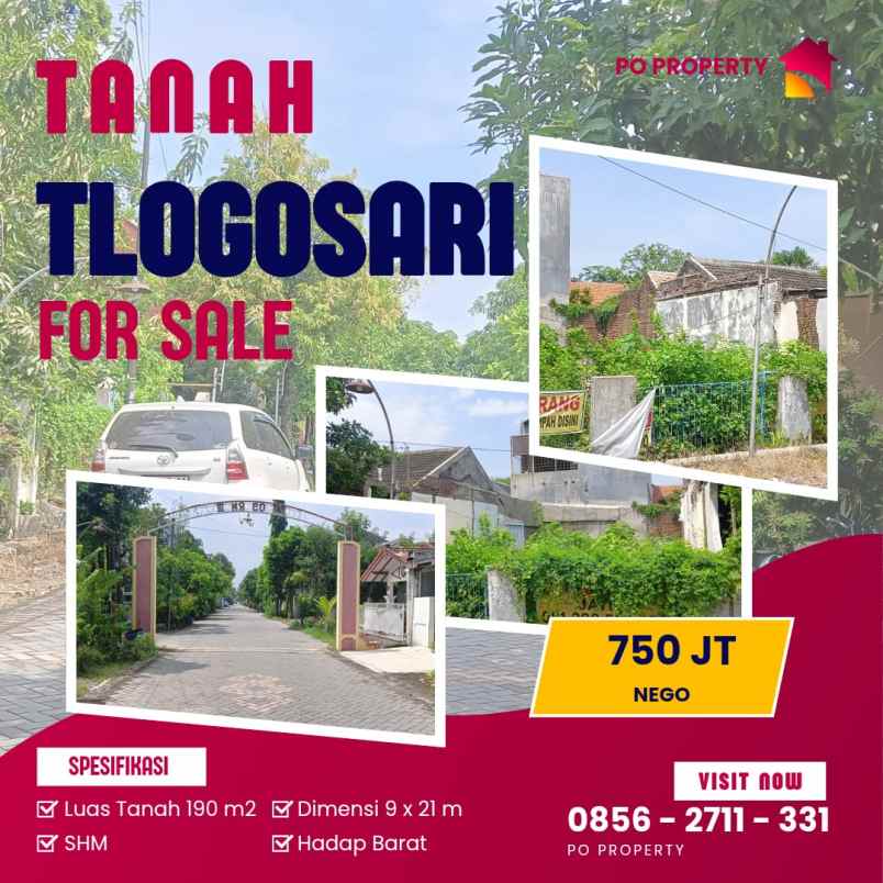 dijual tanah tlogosari