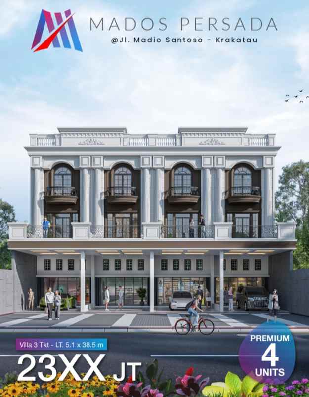 dijual villa jalan madio santoso