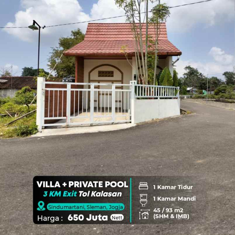 dijual villa ngemplak