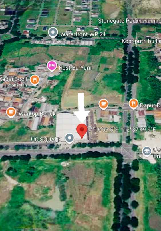 disewakan tanah jalan universitas ciputra