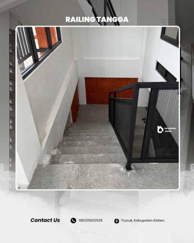 jasa railing tangga besi minimalis klaten