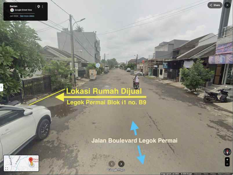 jual rumah di jalan boulevard legok permai tipe 36 72