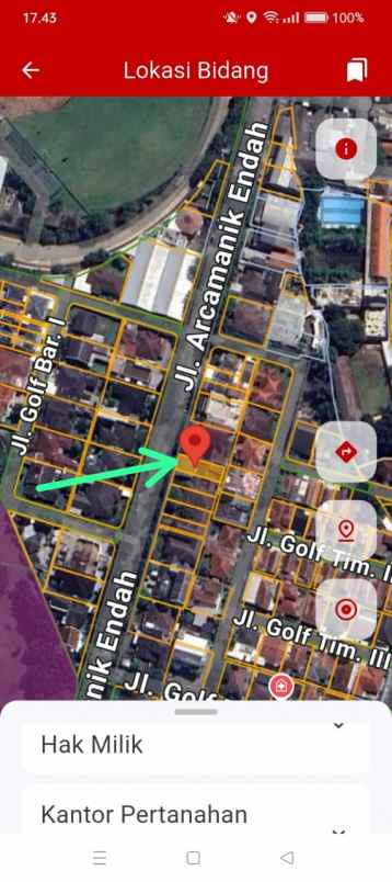 jual tanah kavling pinggir jalan cisaranten endah