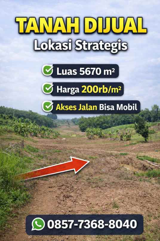 jual tanah lahan kosong cibarusah
