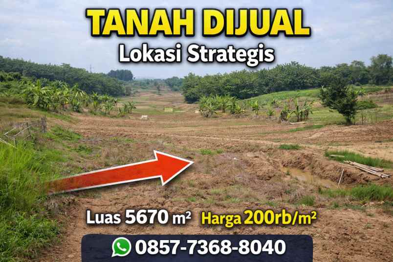 jual tanah lahan kosong cibarusah