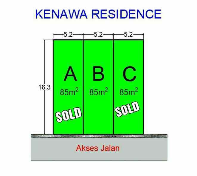 kenawa residence ready stock rumah dijual di cilodong