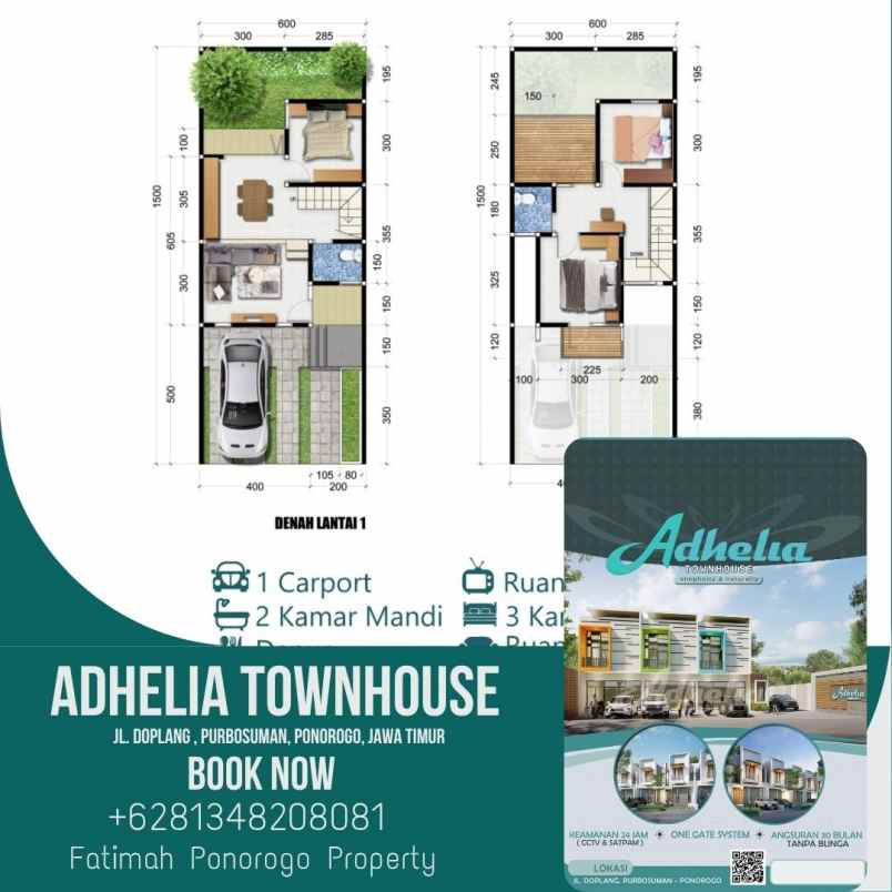 rumah 2 lantai terakhir di ponorogo kota