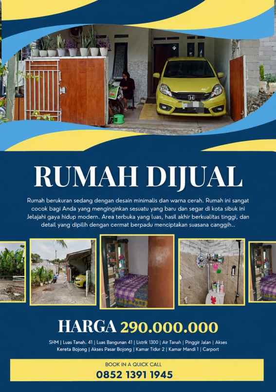rumah 290 juta rumah hilya residnet bojong gede