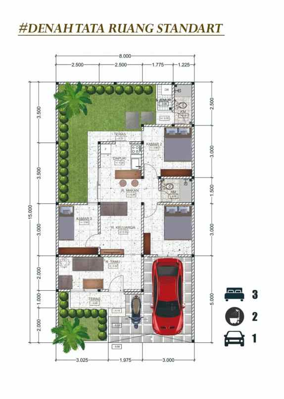 rumah cantik pesan bangun di area jakal km 10