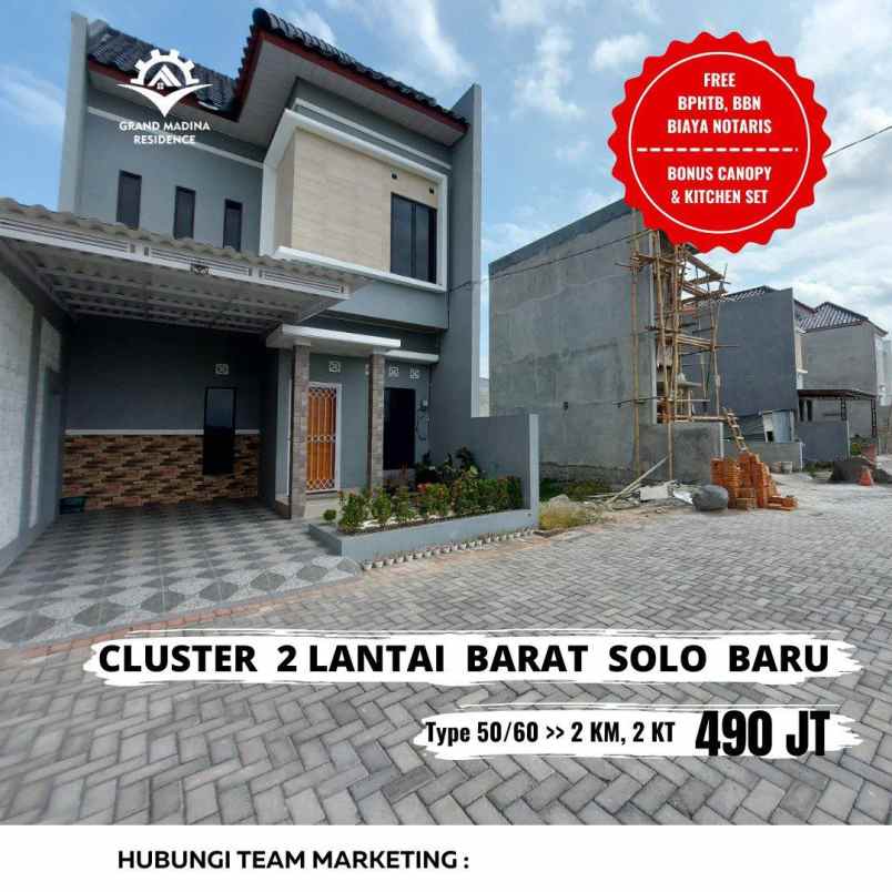 rumah dua lantai solobaru