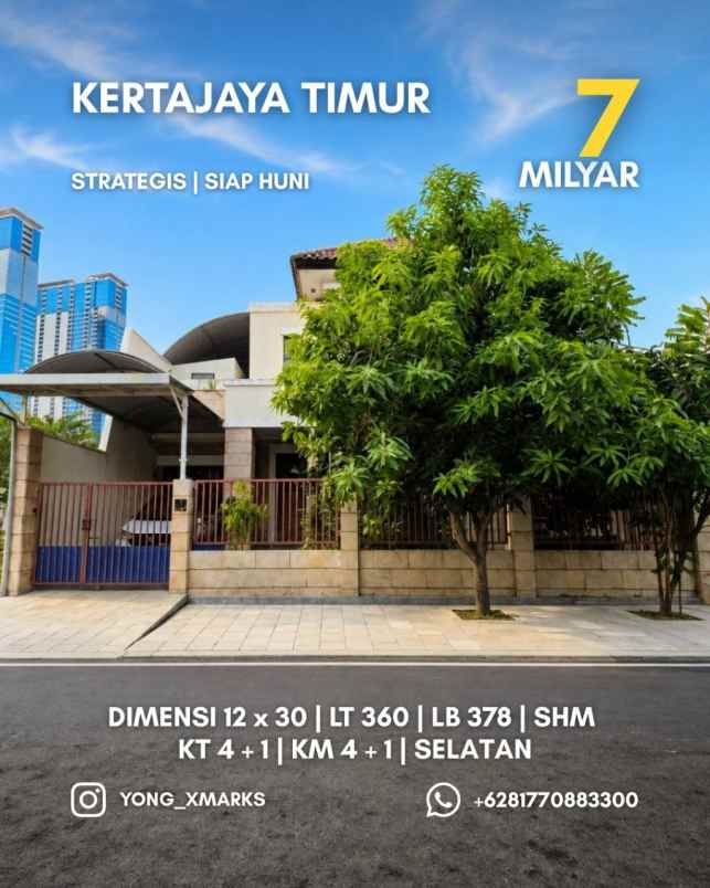 rumah kertajaya indah strategis siap huni