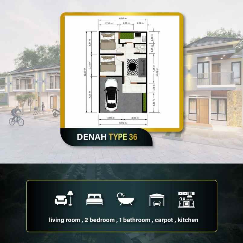rumah minimalis di tapos depok