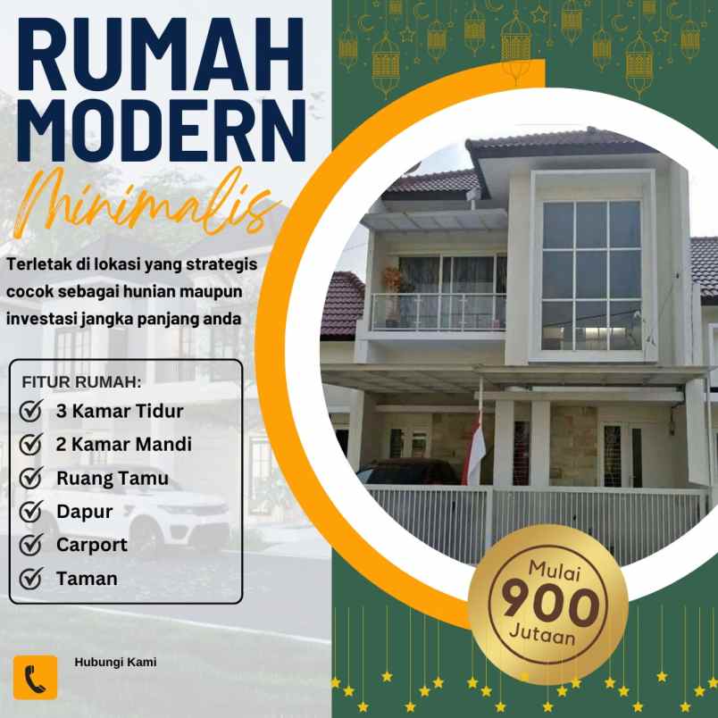Rumah Modern Minimalis 2 Lantai Dekat Smpn 14 Malang