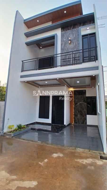 rumah modern tropis di perumnas depok 1