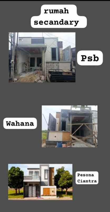 rumah secandary siap huni
