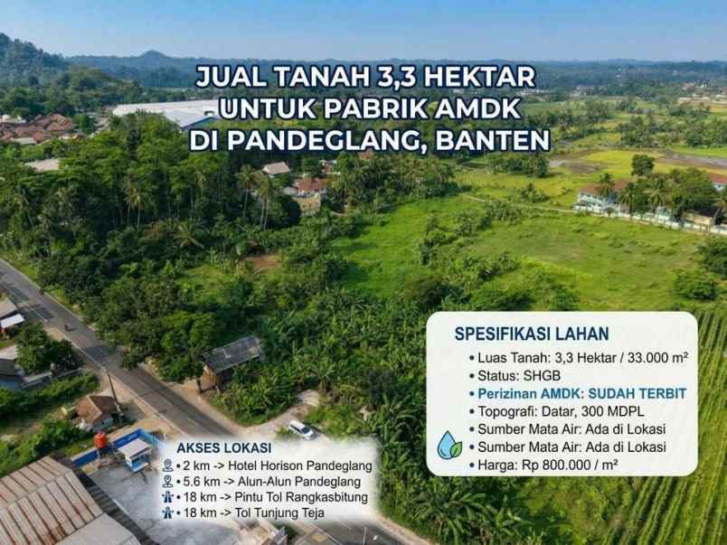 tanah 3 3 hektar izin amdk sudah terbit