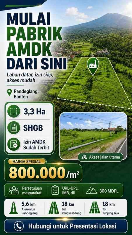 tanah 3 3 hektar izin amdk sudah terbit
