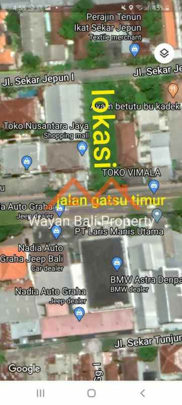 tanah jalan gatot subroto timur