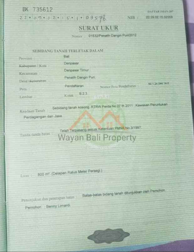 tanah jalan gatot subroto timur