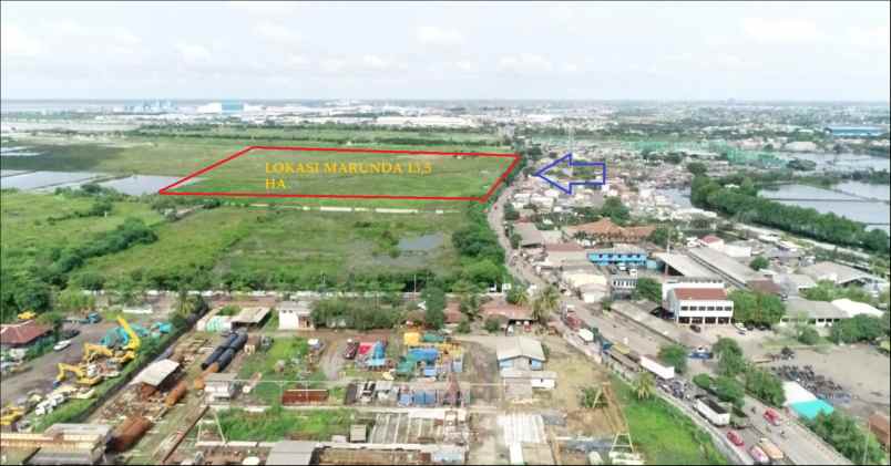 tanah jl akses marunda