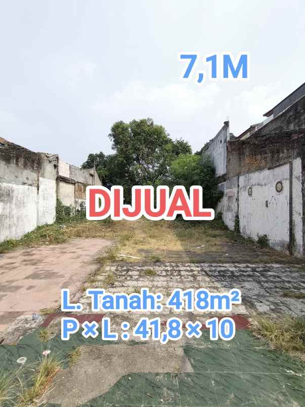 tanah kosong siap bangun dan tidak banjir