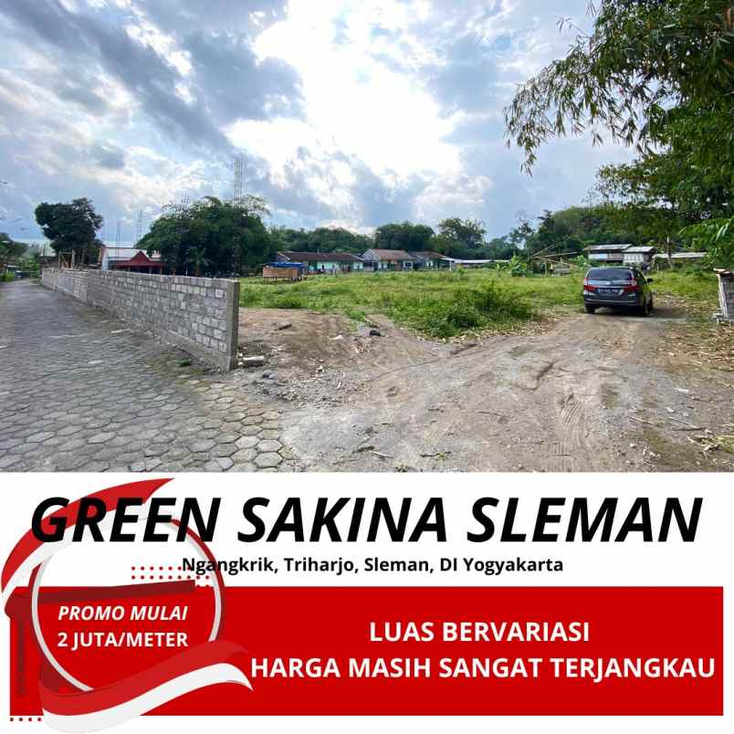 tanah murah di dekat area pemda sleman 2jt meter