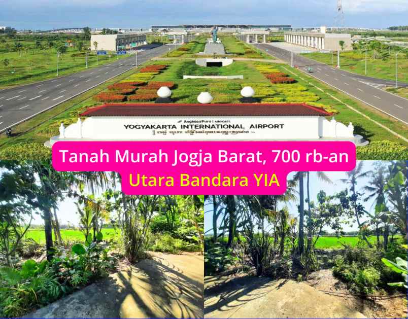 tanah murah temon kulonprogo depan bandara yia