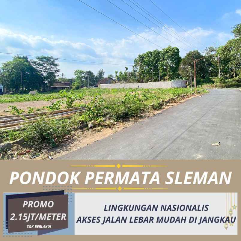 tanah pekarangan di dekat jl magelang dan ibarbo park