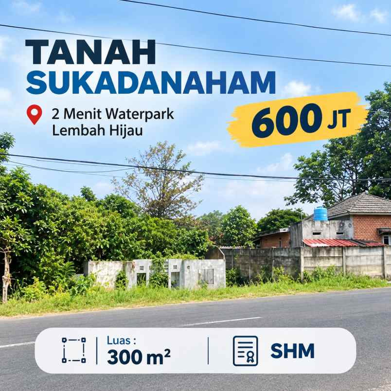 tanah sukadanaham murah se lampung