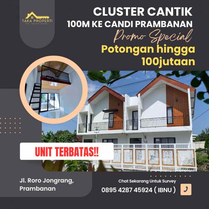 cluster cantik 100m ke candi prambanan