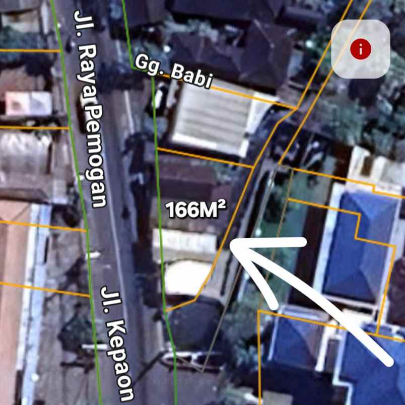 dijual 1 66 are free toko jl raya pemogan kepaon dnpsr