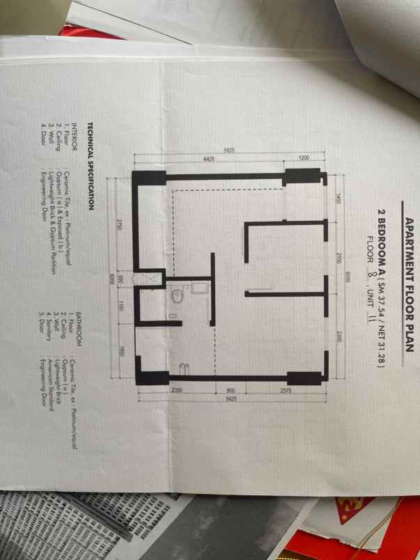 dijual apartemen jalan pintu air marga