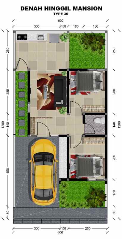 dijual hunian berkonsep villa di selatan kampus umy