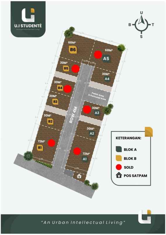dijual kost ui kukusan beji