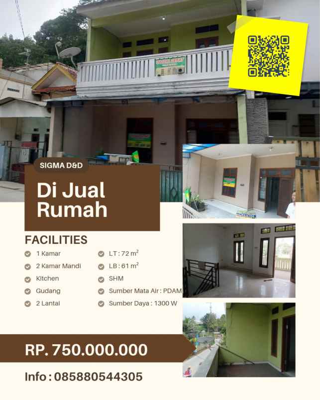 dijual murah rumah pinggir jalan