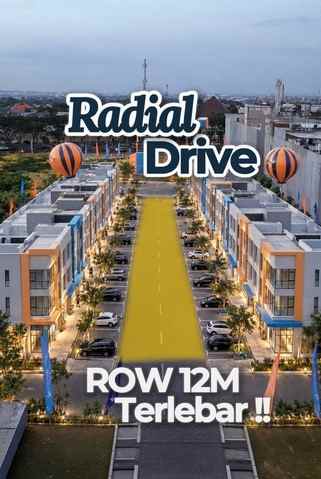 dijual ruko gudang kantor radial drive citraland