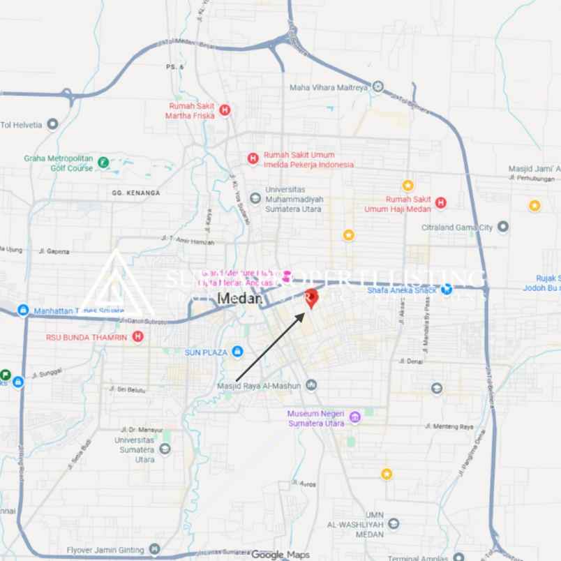dijual ruko jalan bintang jalan ambon medan perjuangan
