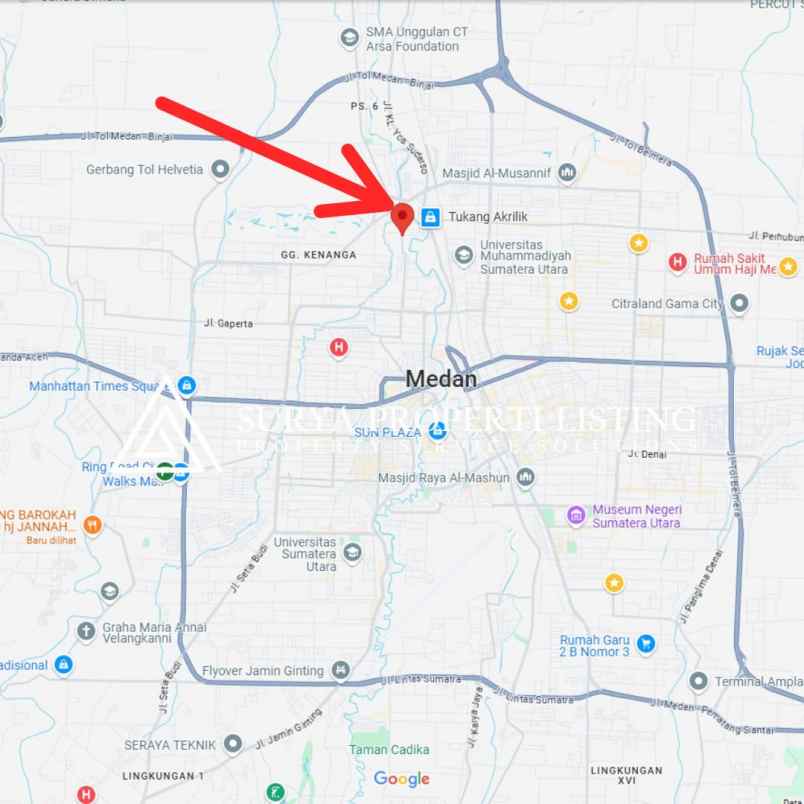 dijual ruko jalan karya medan barat