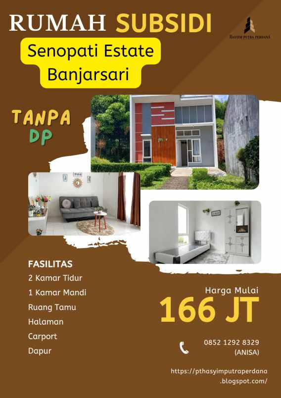 dijual rumah 1 jutaan langsung punya rumah