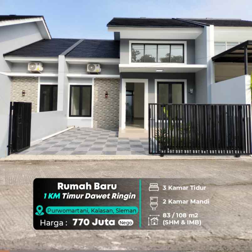 dijual rumah 1 km dawet ringin