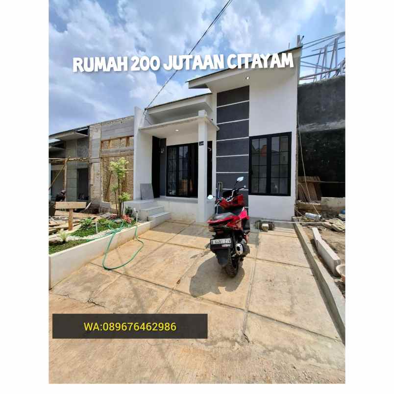 dijual rumah 200 jutaan citayem