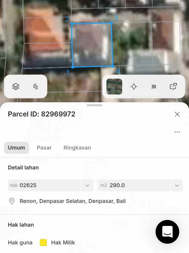 dijual rumah 2lt jl tukad badung renon denpasar