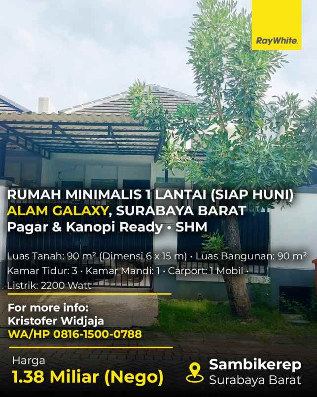 dijual rumah alam galaxy
