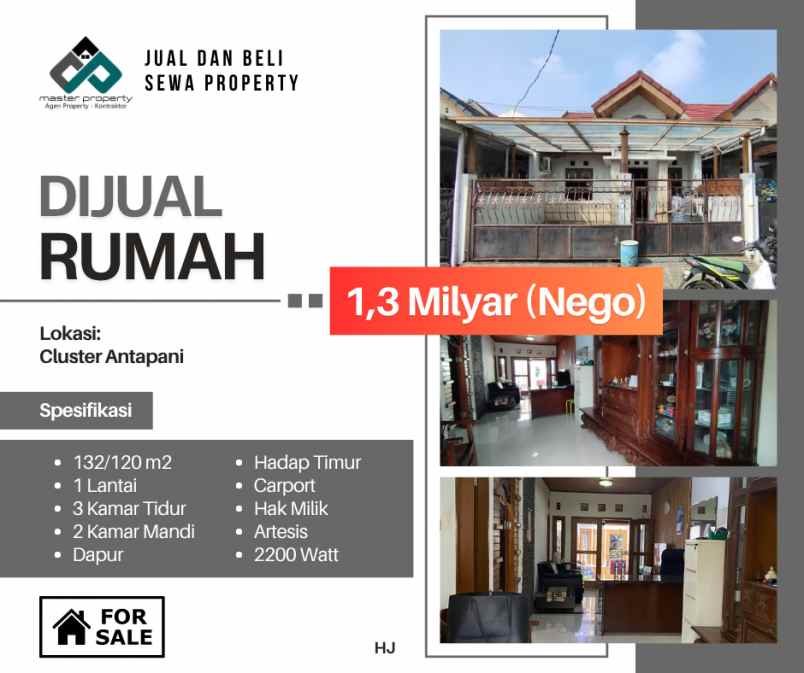 dijual rumah antapani