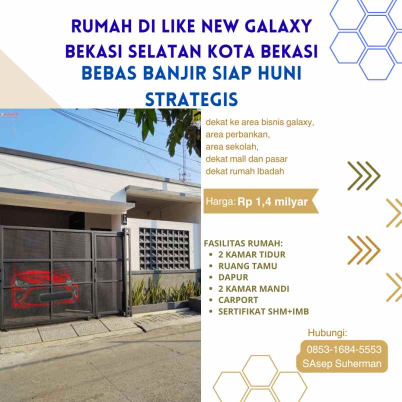 dijual rumah bekasi selatan kota bekasi