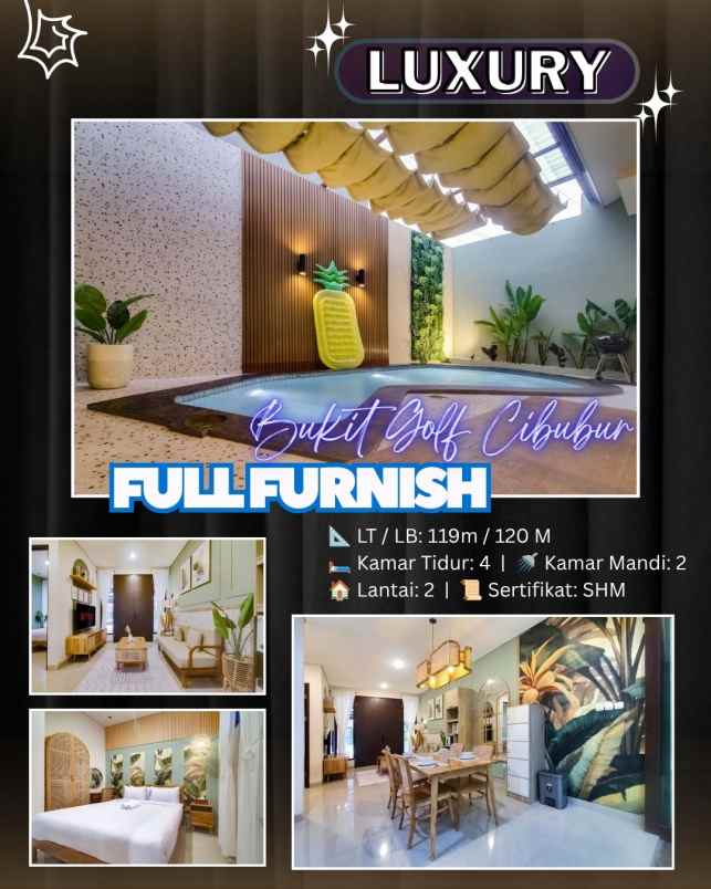 dijual rumah bukit golf riverside cibubur